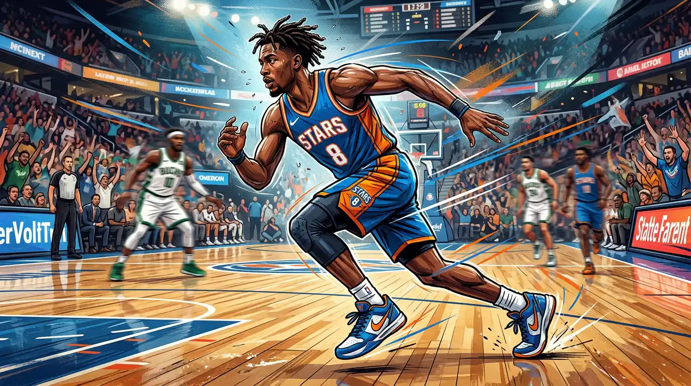 رسم تكتيكي لحركات لاعبي المحيط بدون كرة حول القوس في نصف ملعب كرة سلة