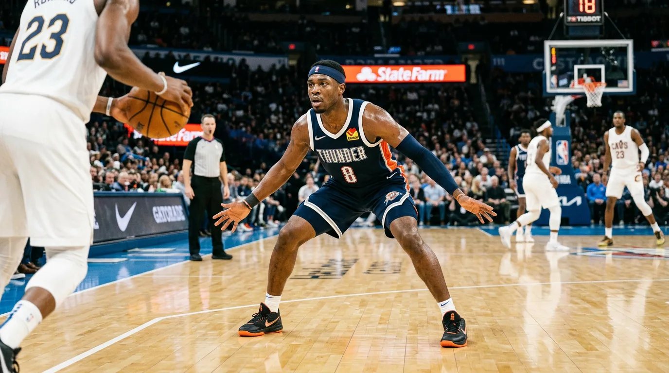 حارس شاب يقرأ الدفاع من أعلى القوس بينما يراقبه المدرب من الخلف